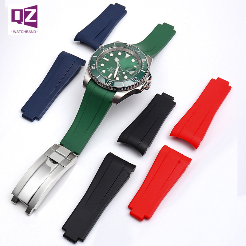 Rubber Strap Diver - Rubber Silicone Watchband For Submariner Daytona