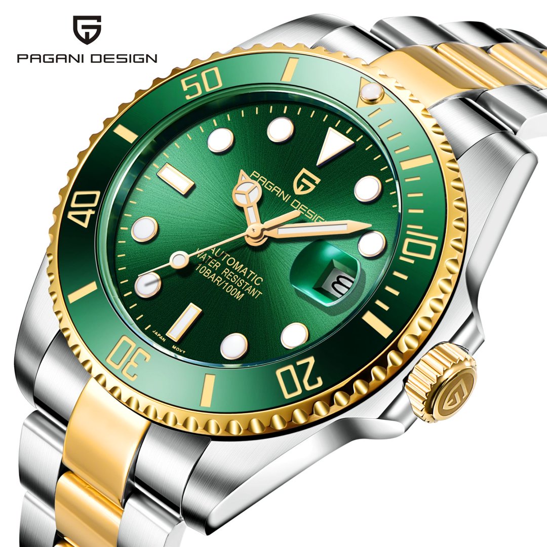 PAGANI Design PD-1639 Men Auto - Rolex Watch Submariner ulasan dan harga