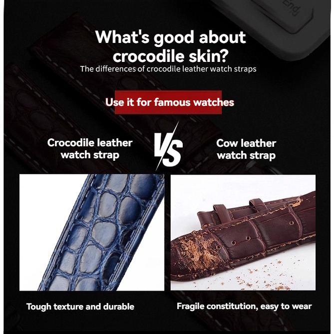 Crocodile leather watch strap  - Cartier Watch Ballon Bleu ulasan dan harga