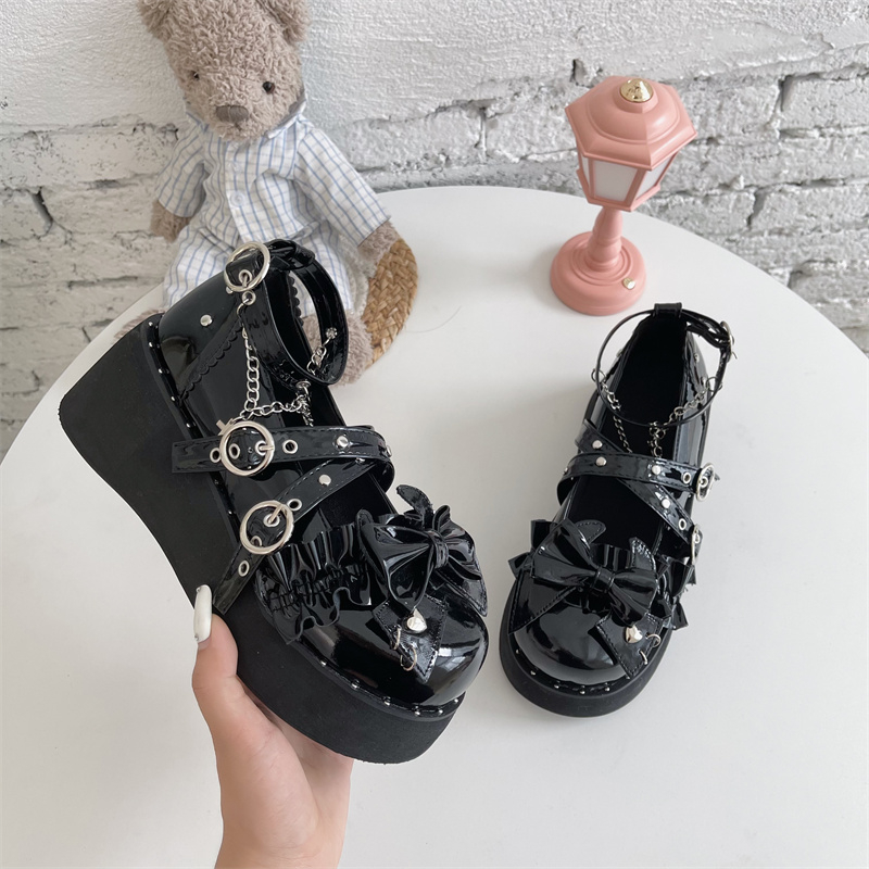 2026 Platform Lolita Shoes Wom - Mesh Strap Metal ulasan dan harga