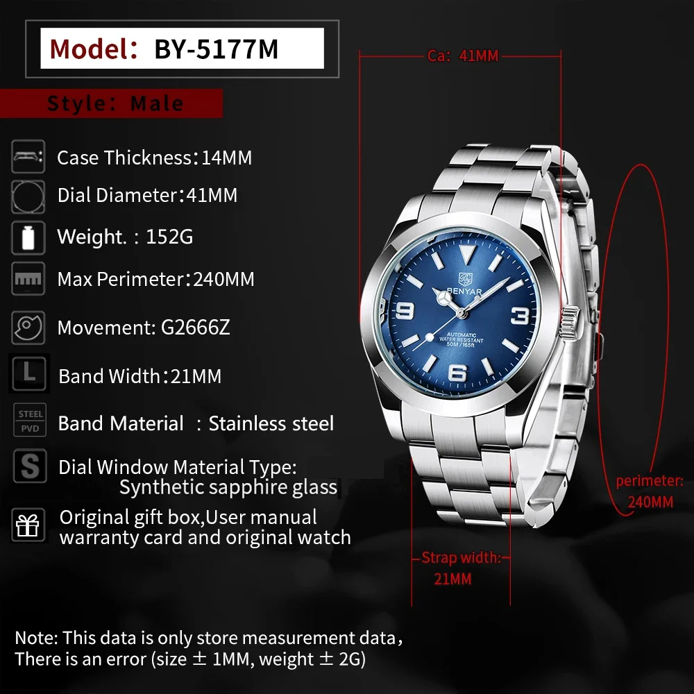 BENYAR Automatic Movement  Mec - Seiko Watch Presage ulasan dan harga