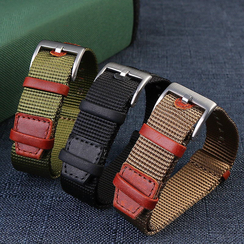 High quality  Nylon 20mm 22mm  - Suede Strap Watch ulasan dan harga