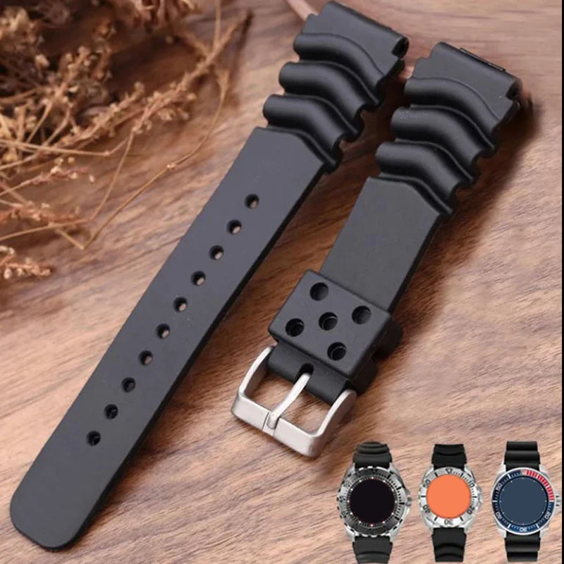 Diving Resin Watch Band for Se - Rubber Strap Diver ulasan dan harga