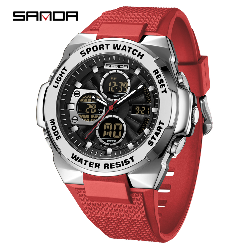 Sanda 3378 Men and women's qua - Rubber Strap Diver ulasan dan harga