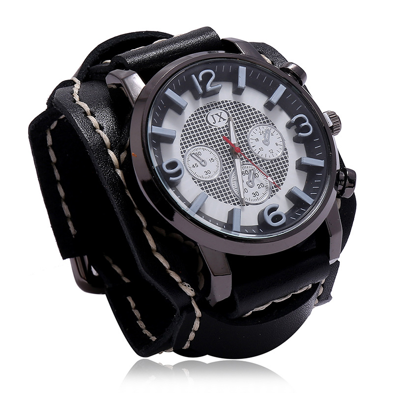 Punk Vintage Genuine Leather S - Leather Watch Band Men ulasan dan harga