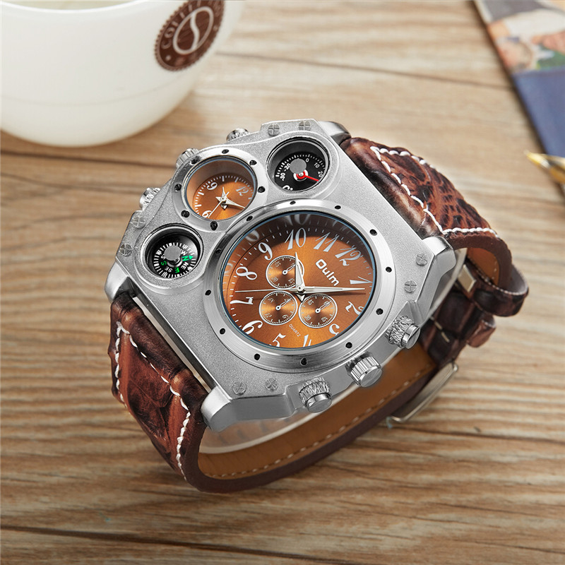 New Model OULM Watch Men Quart - Leather Watch Band Men ulasan dan harga