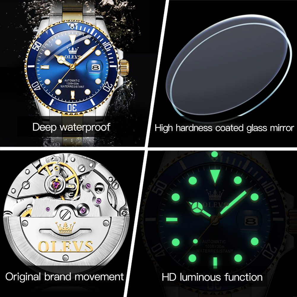 OLEVS 6650 Men Watch Classic O - Rolex Watch Submariner ulasan dan harga