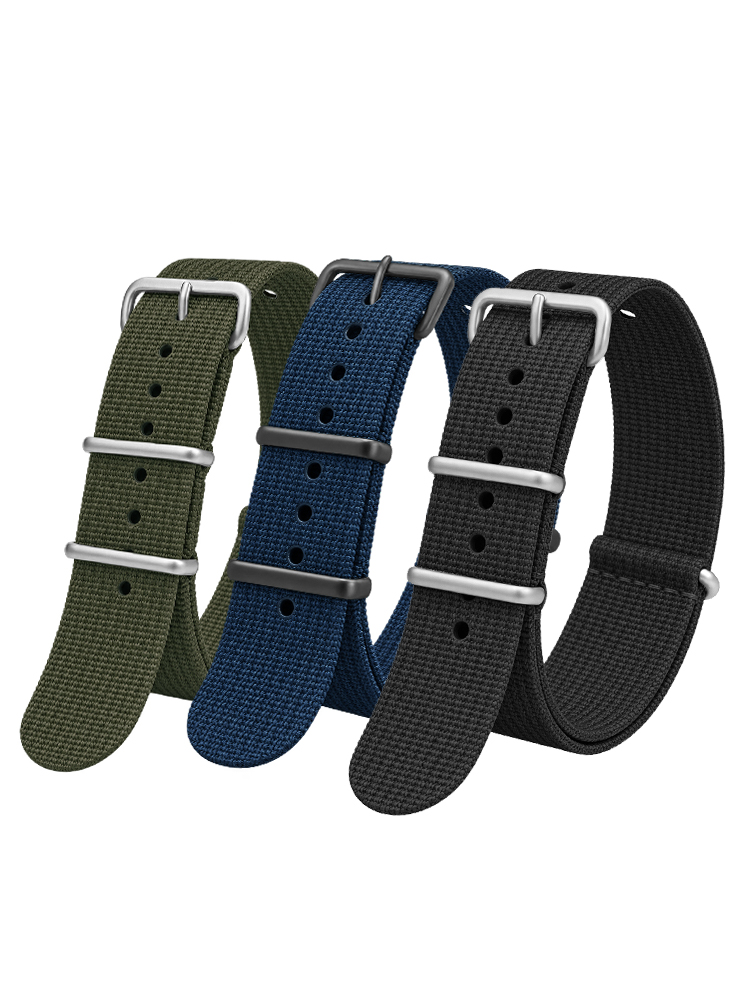 Ribbed Nylon Strap For Seiko M - Nato Strap Nylon ulasan dan harga