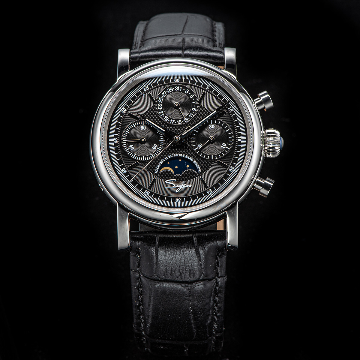 Sugess Pilot Chronograph Mecha - Omega Watch Constellation ulasan dan harga