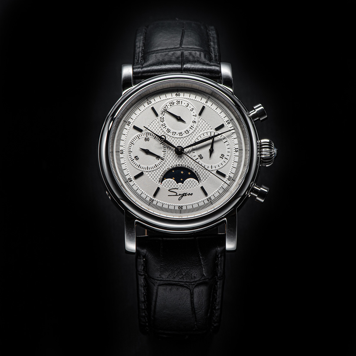 Sugess Pilot Chronograph Mecha - Omega Watch Constellation ulasan dan harga