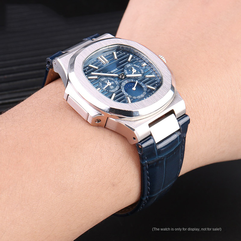 25X13mm notch Genuine Leather  - Patek Philippe Watch Aquanaut ulasan dan harga