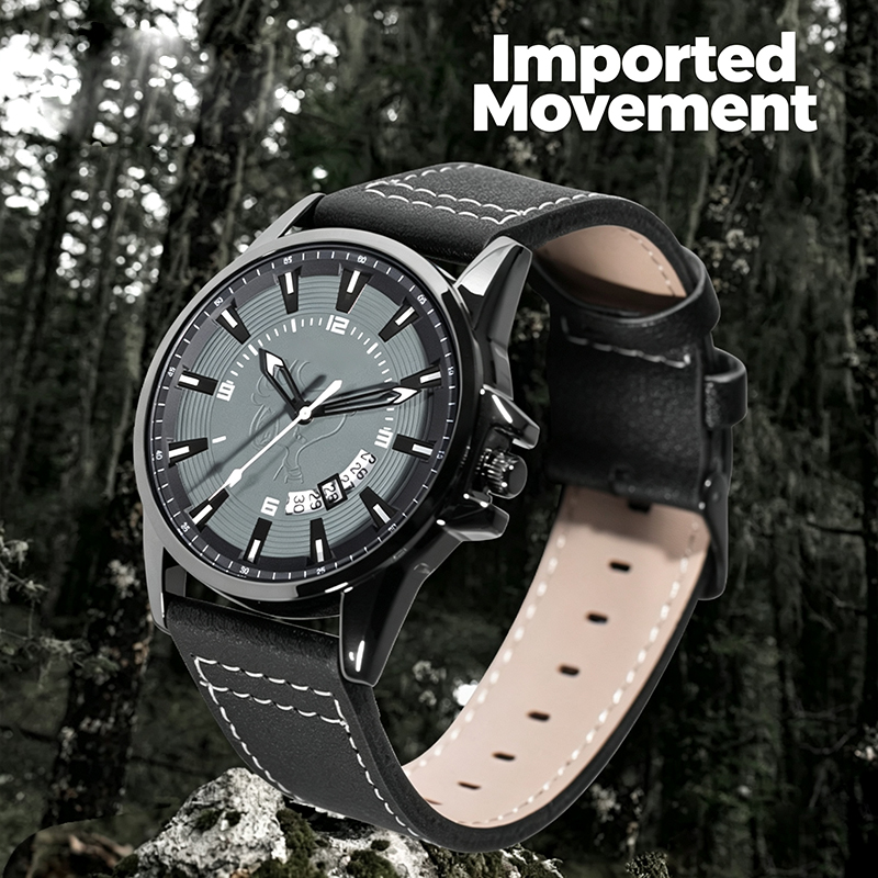 Men Student Quartz Wrist Watch - Leather Watch Band Men ulasan dan harga