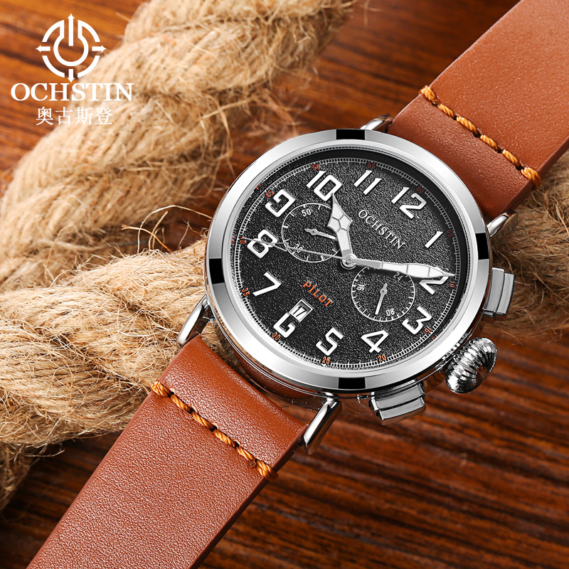 OCHSTIN Genuine Leather Strap  - Leather Watch Band Men ulasan dan harga