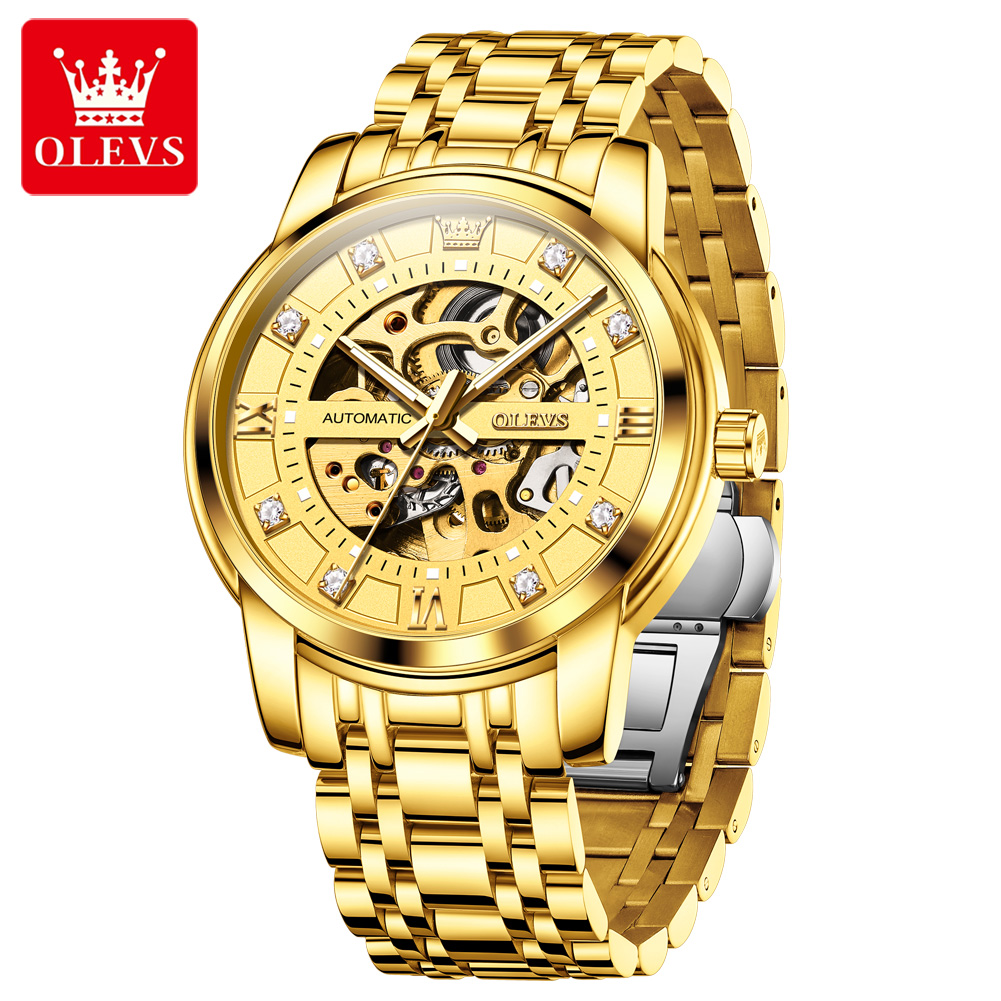 OLEVS 9901 Full Hollow Mechani - Rolex Watch Submariner ulasan dan harga