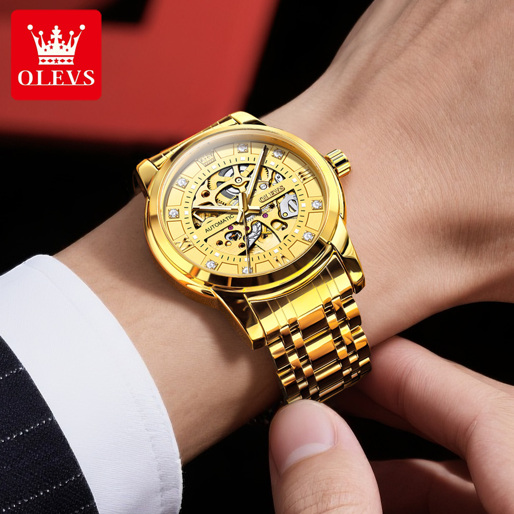 OLEVS 9901 Full Hollow Mechani - Rolex Watch Submariner ulasan dan harga
